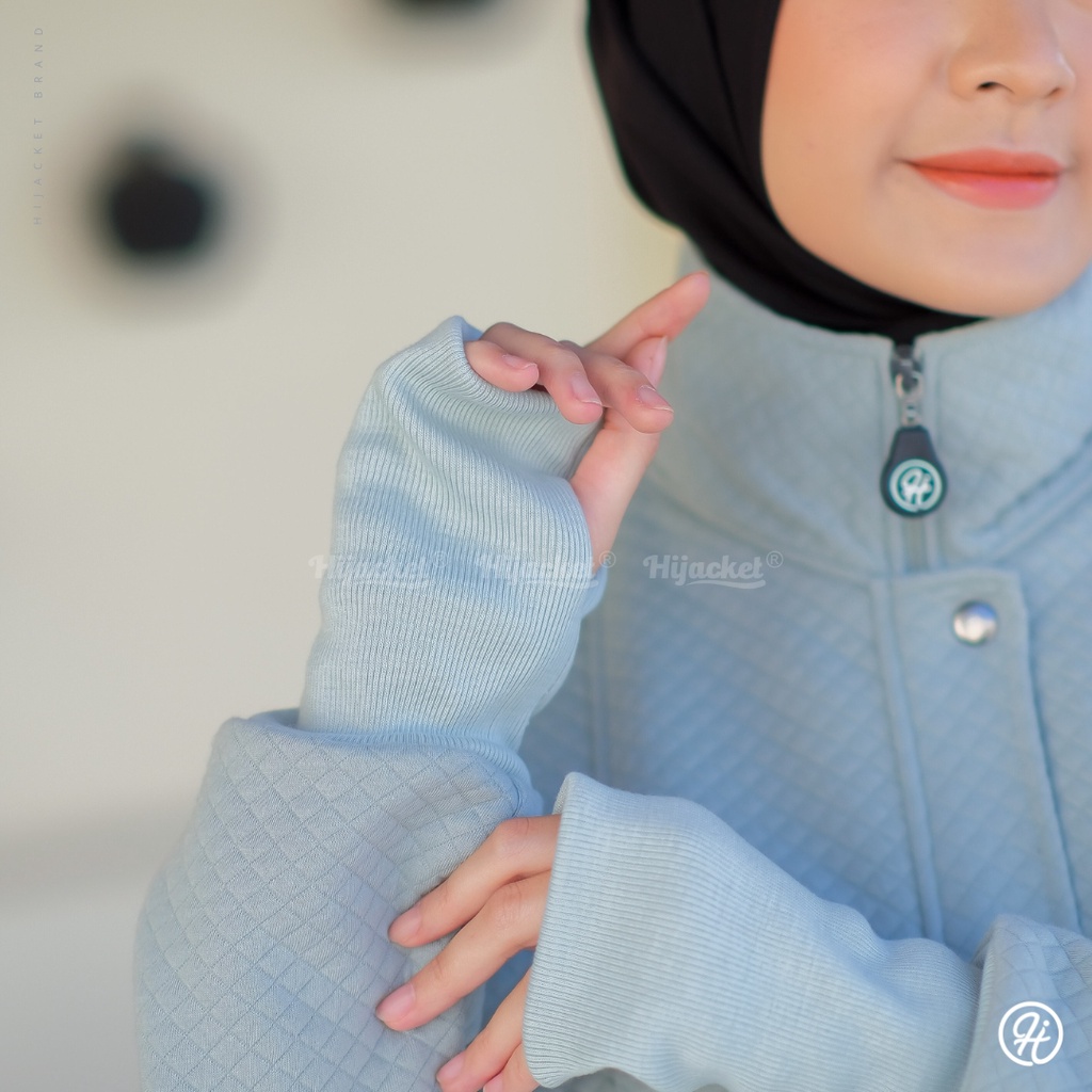 NEW Hijacket Series Marwah Quilting Knit Premium Look Mewah Elegan Jaket Hijaber Muslimah Panjang