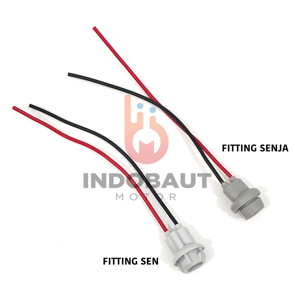 Soket Fitting Lampu Sen Sein Senja Bohlam T10 T13 Motor Mobil