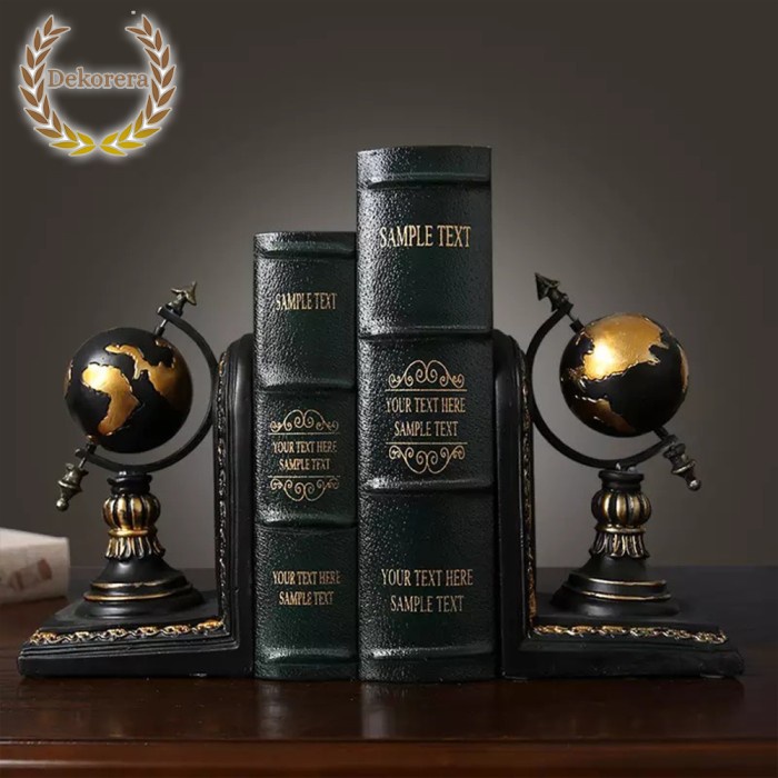 

Terlaris Bookend Pembatas Buku Mewah Globe Book Holder Penyangga Buku Dekorasi