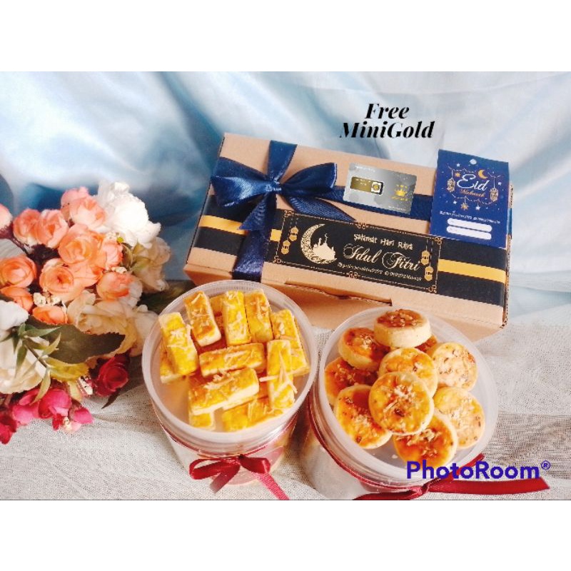 

Hampers Kue kering FREE MINIGOLD / Hampers isi 2 / Hampers Idul Fitri / Hampers Lebaran / Paket Kue / Paket Lebaran