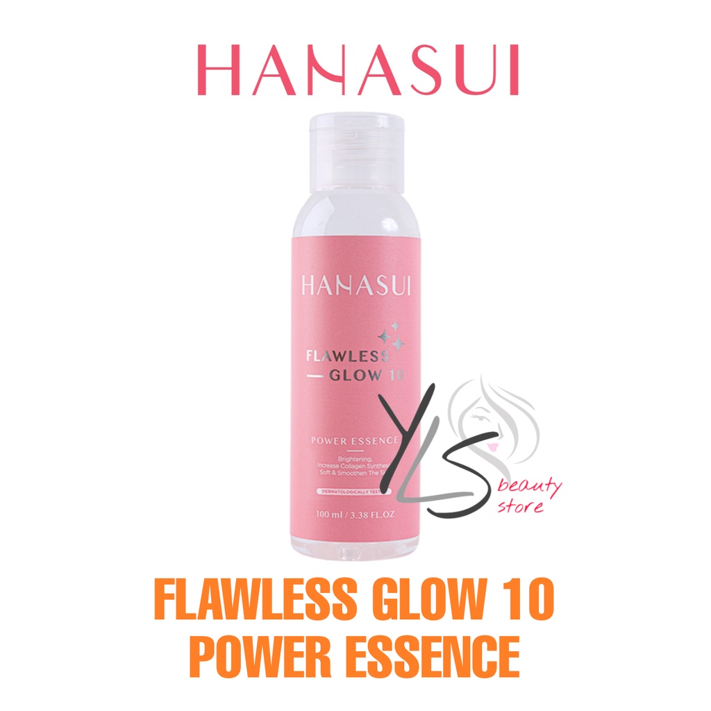 HANASUI FLAWLESS GLOW 10 POWER ESSENCE - TERDAFTAR BPOM - ESSEN WAJAH