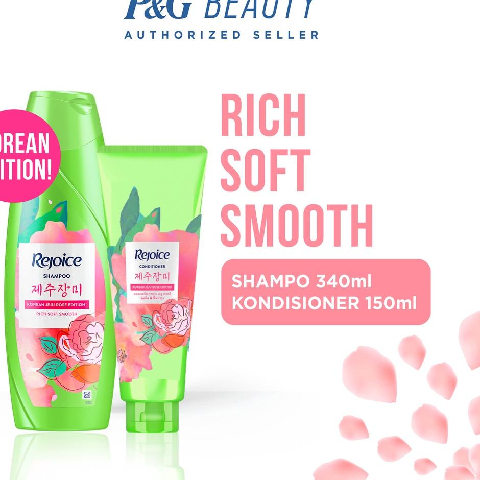 ➾ Rejoice Jeju Rose Shampoo 340ml + Conditioner 150ml ➣