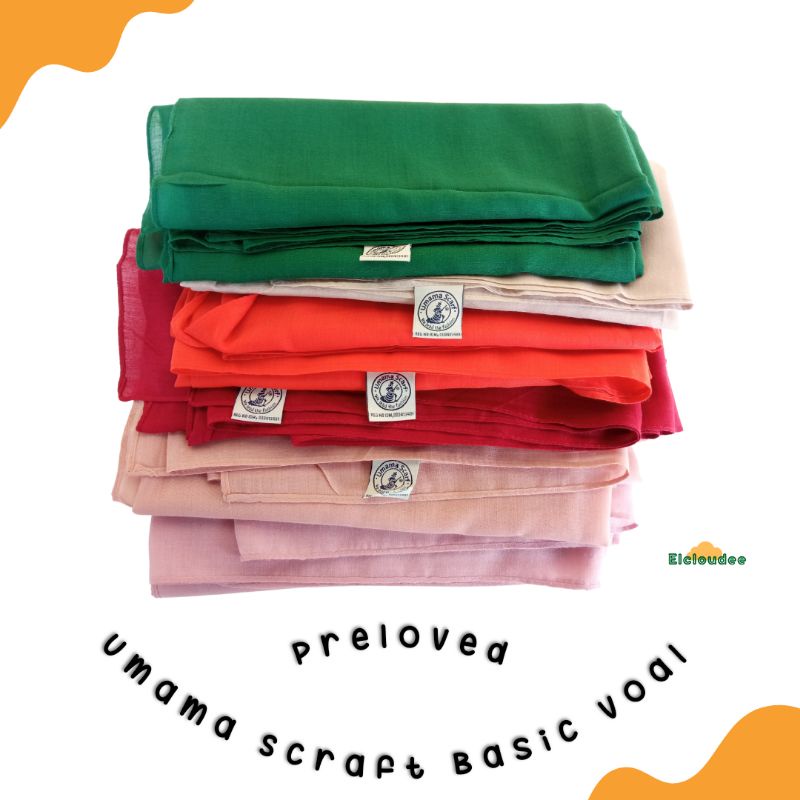 [Preloved] Scraft Segi Empat Polos Umama | Jilbab Segi Empat Instan | Ciput Ninja Rabbani