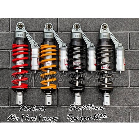 Shock DBS 8897 GAZT Series Matic Singel Shock Tabung Atas Mio 310mm