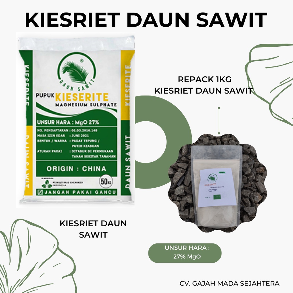 PUPUK KIESERITE DAUN SAWIT REPACK 1KG
