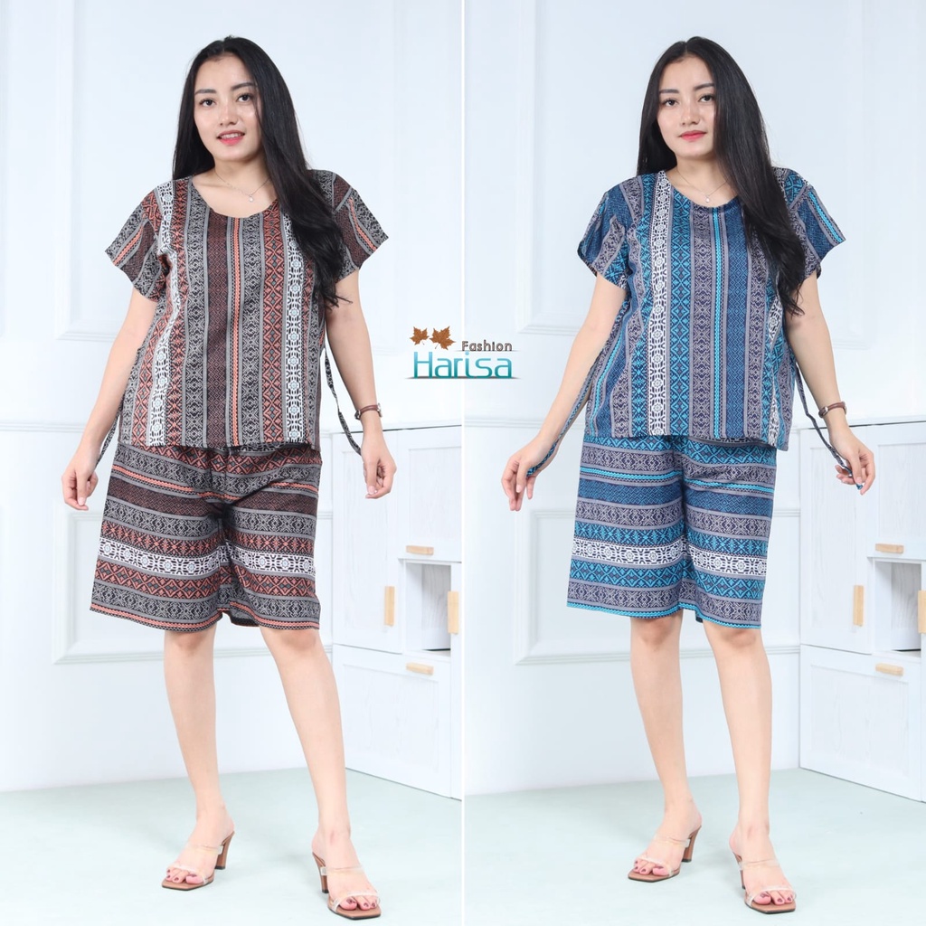 Piyama Pendek Etnik Rayon Super 03