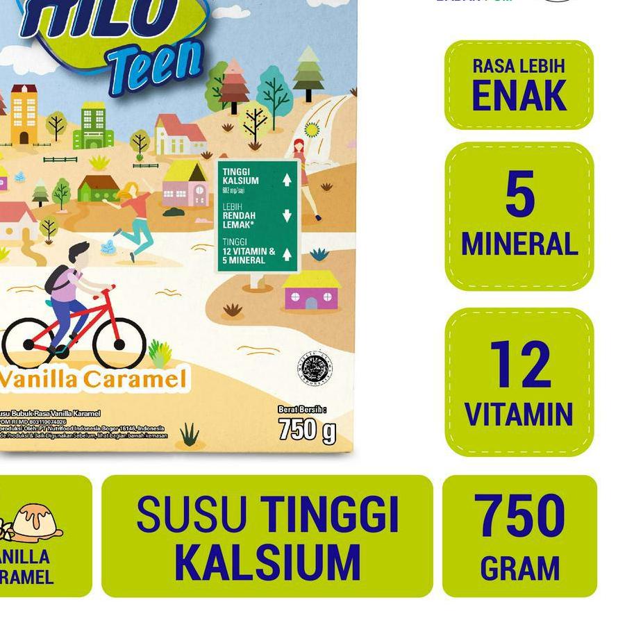 

Promo⚡️⚡️-Hilo Teen Vanilla Caramel 750 gram - Susu Tinggi Kalsium Rendah Lemak