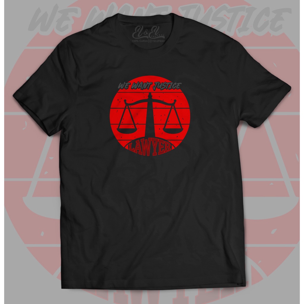 Kaos Pengacara Kaos Advokat kaos Lawyer Kaos Justice 02 Cotton combed