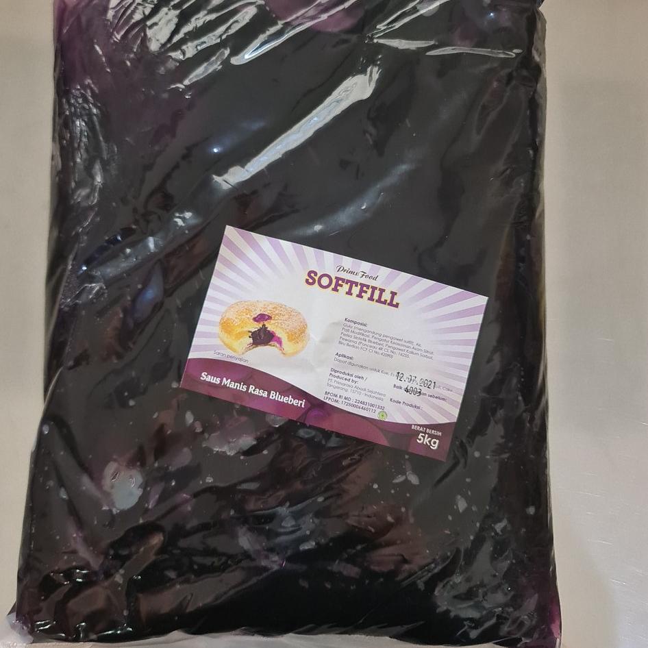 

✻ Selai Prims Food Blueberry 5 KG / PRIMSFOOD bluberi softfill 5kg ❉