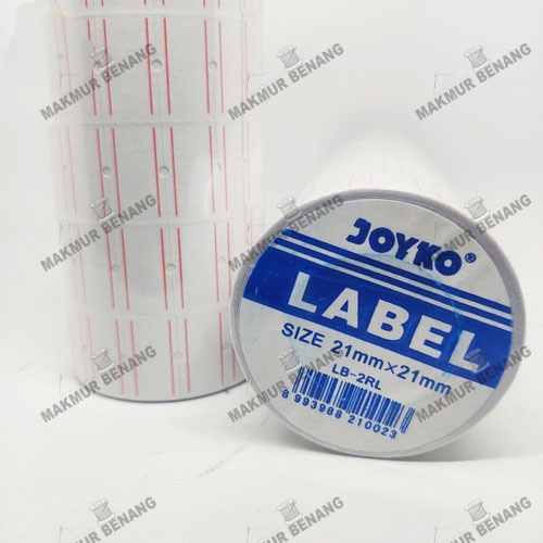 

Label Harga / Price Label Joyko LB-2RL 1 Baris 21mm x 21mm