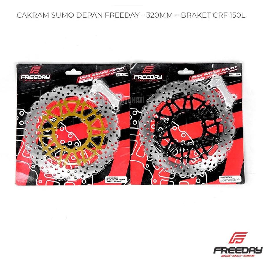 Cakram Depan Disc Brake Piringan BERLIN For CRF 150l KLX 150 Plus Braket 320mm