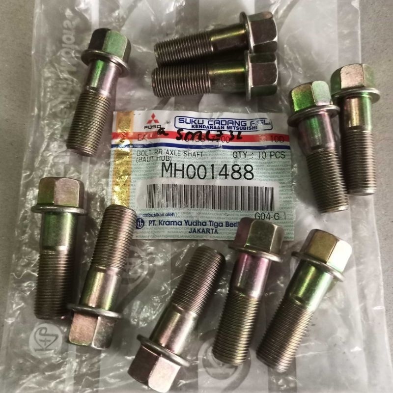 baut nap as roda baut as roda baut hub ps100 ps120 ragasa canter asli ktb harga 1 pcs