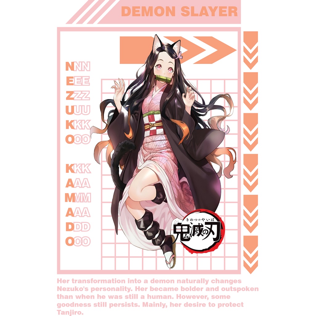 DTF  || DEMONSLAYER A5  || 14cm x 19cm PROPORSIONAL