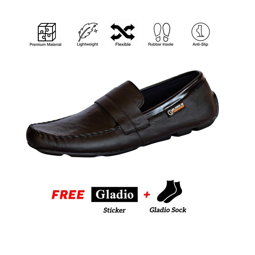TREN TERBARU Sepatu Pria Gladio Slip On Kulit _ GLADIO RK