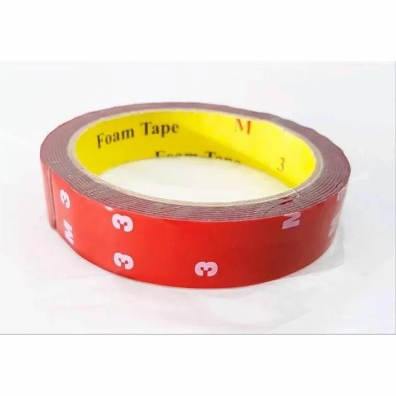 DOUBLE TAPE 3M FOAM MERAH 2 CM X 4.5 METER FOAM TAPE 3 M MERAH