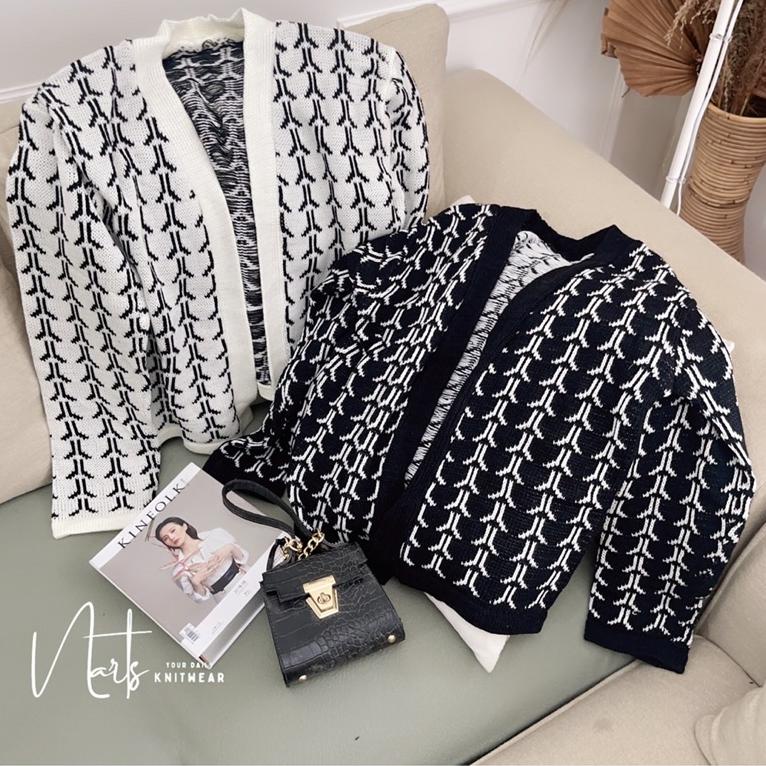 BIG SALE Edrea Crop Cardy / Atasan Baju Rajut Wanita