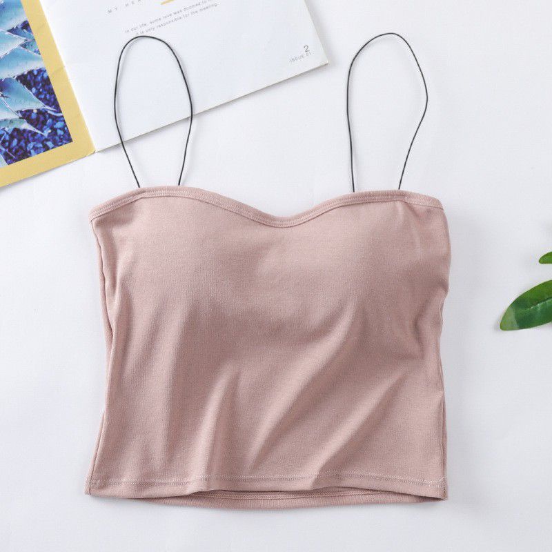 (TN)Tangtop Bra With Cup BH Spaghetti❤