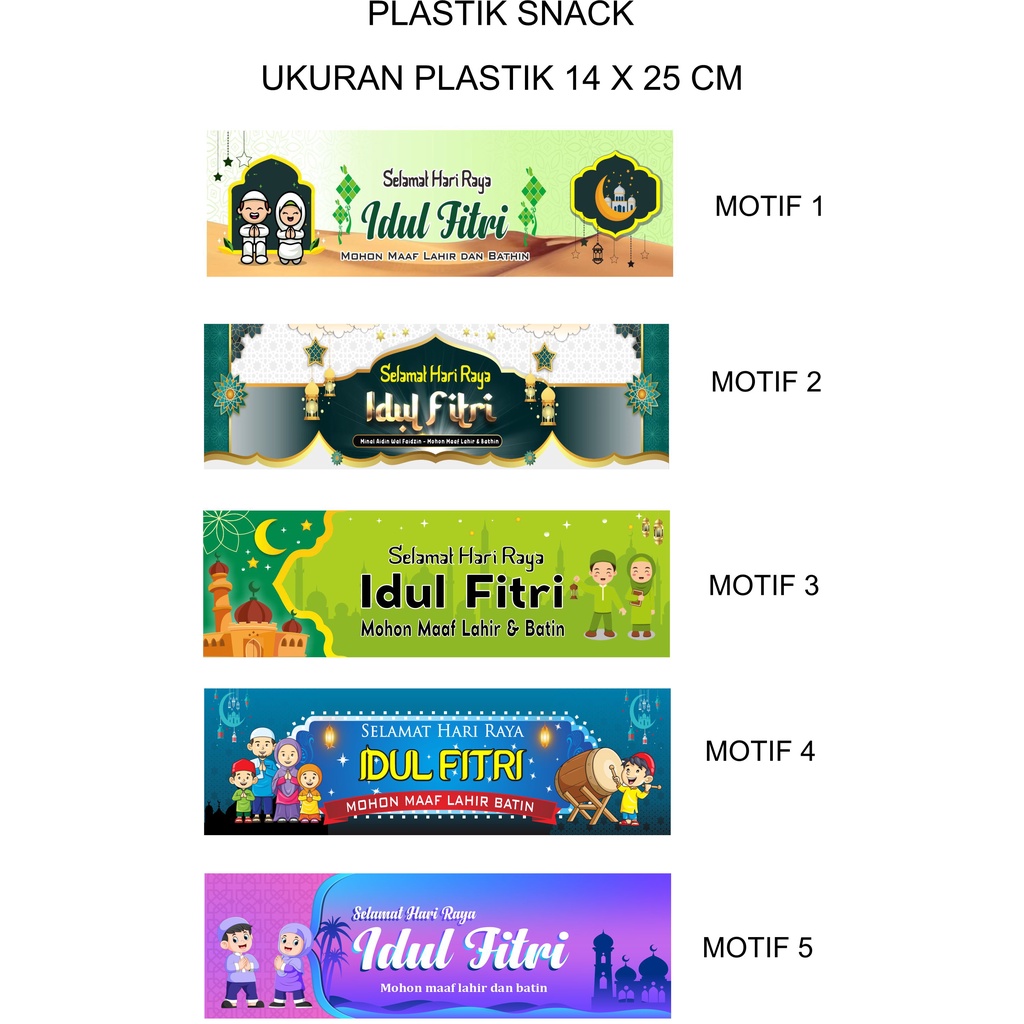 

Kantong snack idul fitri/Tas Snack THR / Plastik Snack Lebaran /pouch lebaran/ angpau Idul Fitri Murah