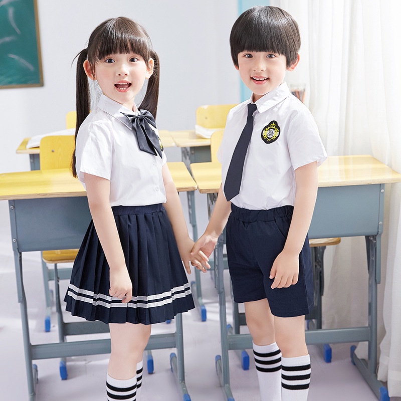 Setelan Anak School Boy Putih
