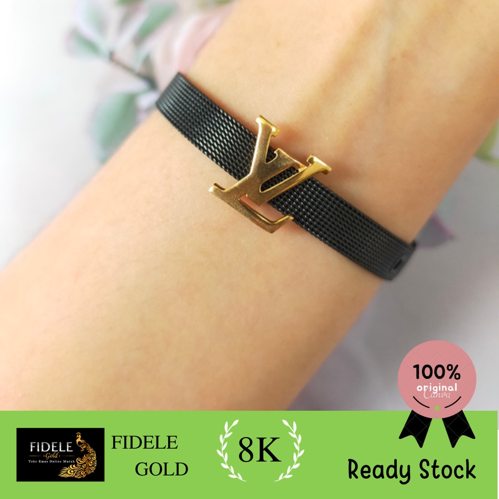 Gelang charm gesper gelang Variasi  emas asli gelang branded Hongkong 375 700