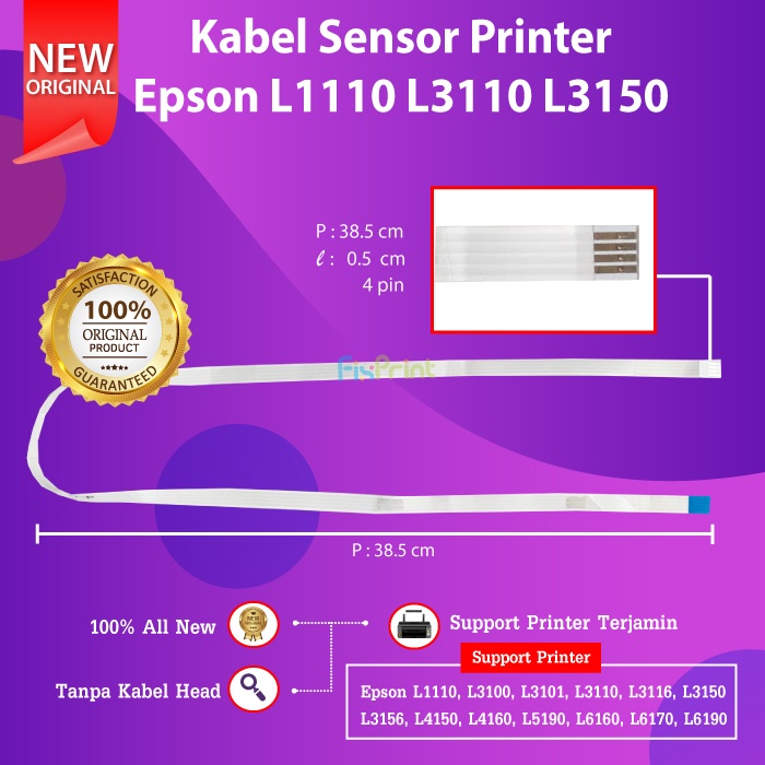 New Kabel Sensor Printer Epson L1110 L3100 L3101 L3110 L3116 L3150 L3156 L4150 L4160  (Tanpa Kabel H