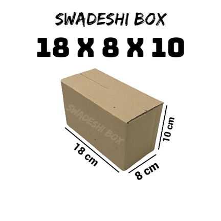 

kardus/karton/box uk. 18x8x10 cm untuk packing singlewall polos