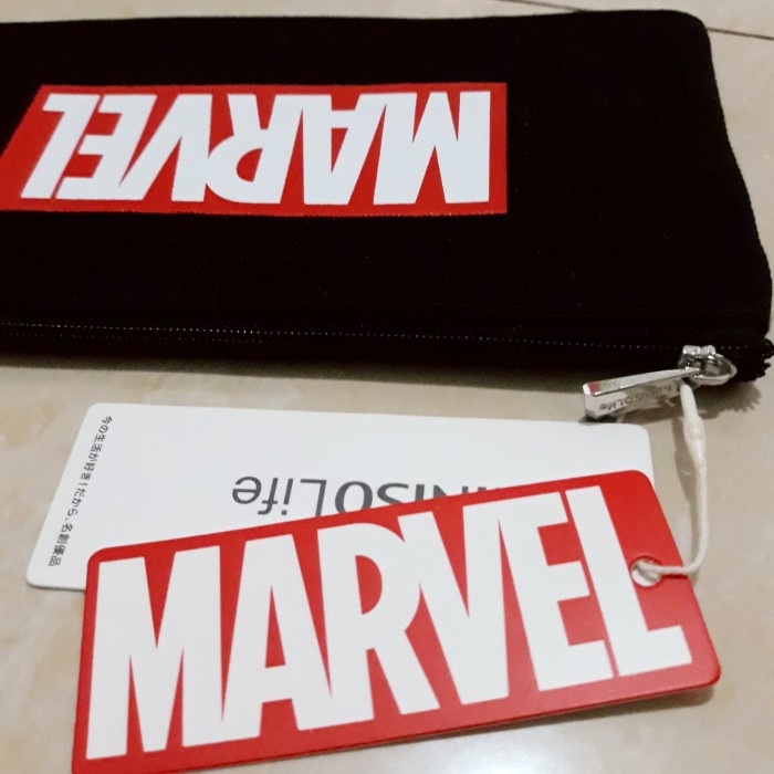 

MARVEL x MINISO Flat Pouch / Pensil Case Marvel Superhero LIMITED