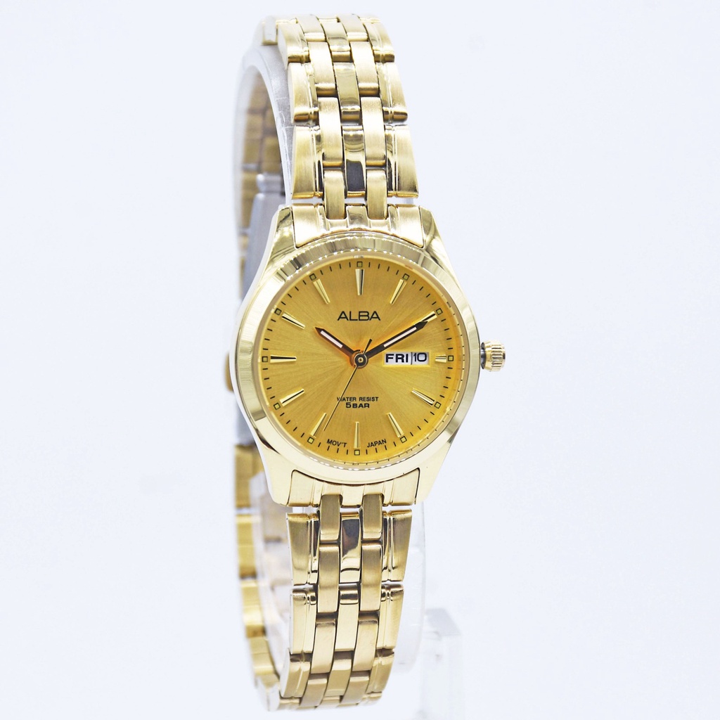 Jam Tangan Pria Alba AJ6186X1 dan Wanita Alba AN8082X1 Original