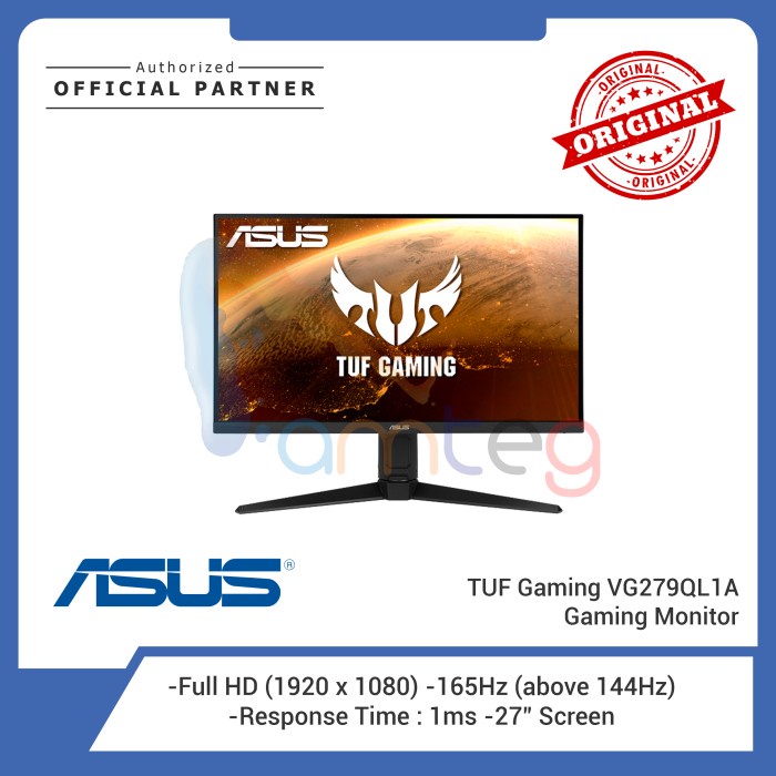 ASUS Monitor LED Gaming TUF VG279QL1A Wide Screen 27" Inch [VG279QL1A]