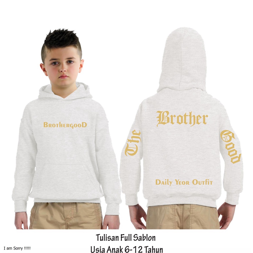 Hoodie Anak Anak Tanggung Brothergood Sweater Anak Perempuan Bahan Tebal Model Terbaru
