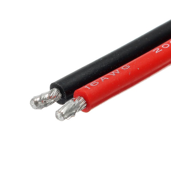 2Pcs kabel silicone Lentur potongan 150mm 15cm 16AWG Merah hitam RC Untuk kabel xt30 batery maupun ESC Pesawat Drone Car