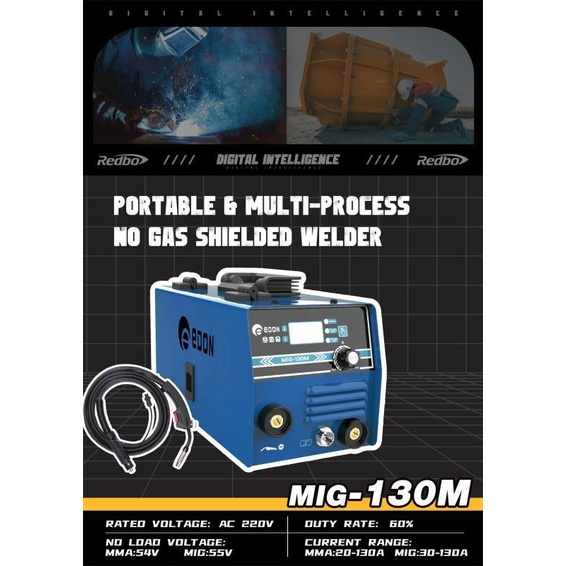 Terlaris Redbo Mig 160T/ Mesin Las Mig 160 Tanpa Gas Co2 Welding Gasless Japan