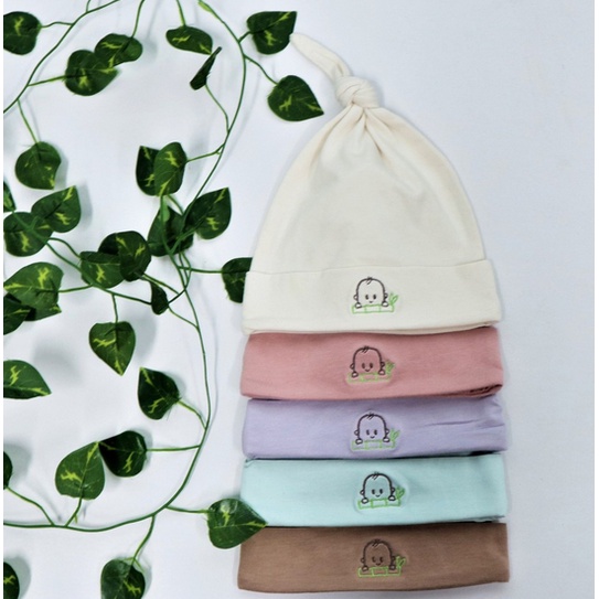 Bamboo and Bub  Akari Hat - Topi Bambu Anak Bayi Aksesoris Cewe Cowo Lucu Kupluk Beanie Lembut Baby