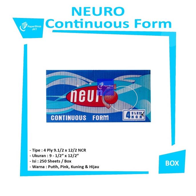 

Continous Form 91/2 X 12/2 4 Ply ( A4 Neuro ) Ncr