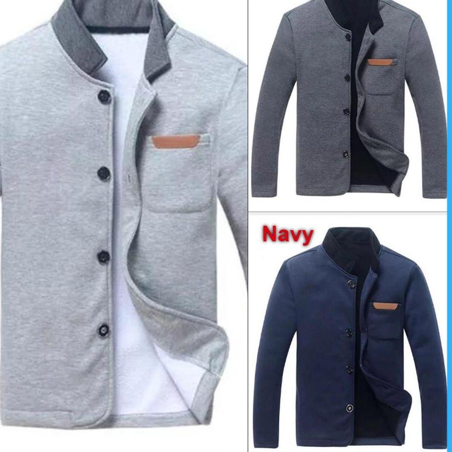 ♜ Kemeja Blazer Pria Sweater Jas Casual Keren Original Murah ✪