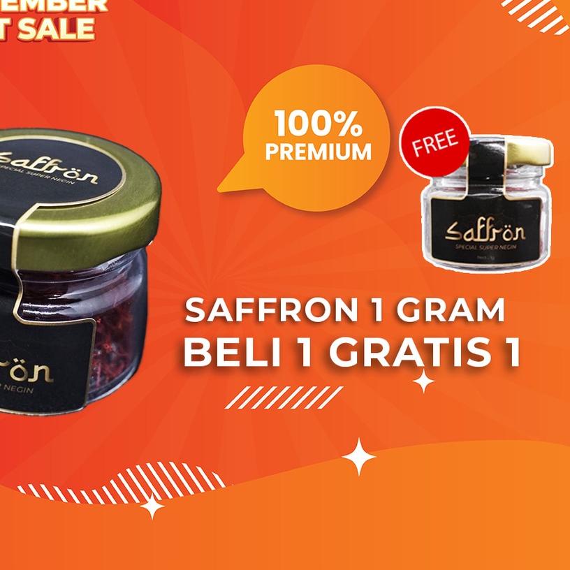 

➨ [ BELI 1 GRATIS 1 ] SAFFRON SPECIAL SUPER NEGIN 1 GRAM ORGANIC ORIGINAL IRAN - PREMIUM QUALITY 1 GR ♩