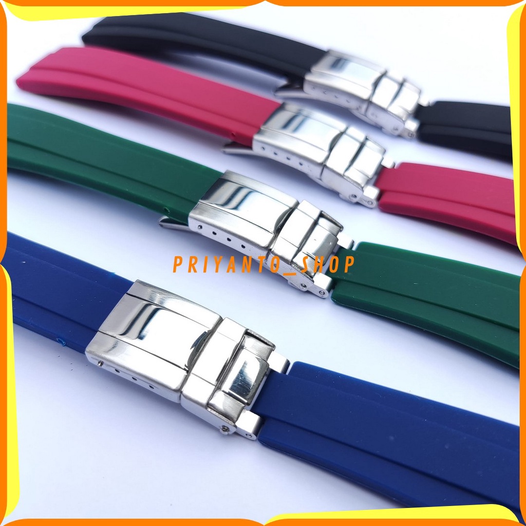 STRAP TALI JAM TANGAN RUBBER SILICONE 20MM