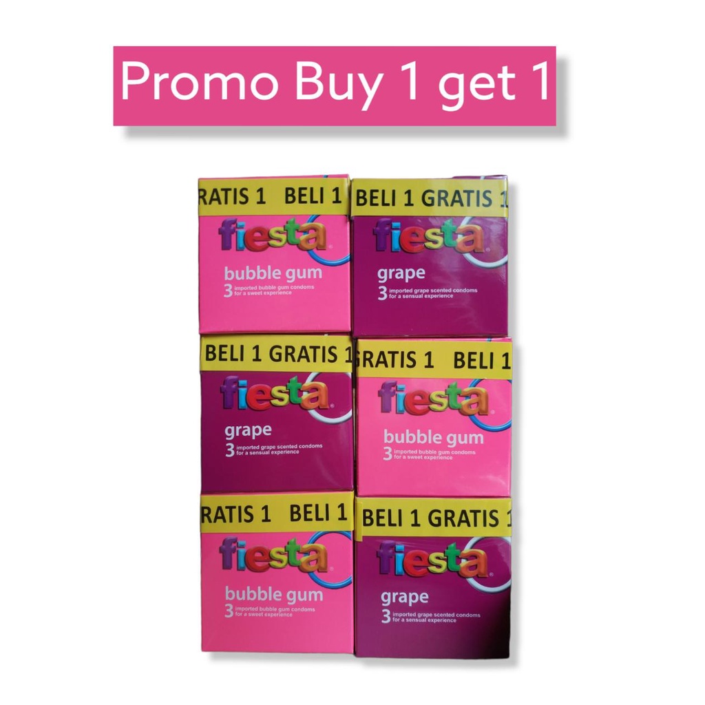 Beli 1 Gratis 1 Kondom Fiesta isi 3