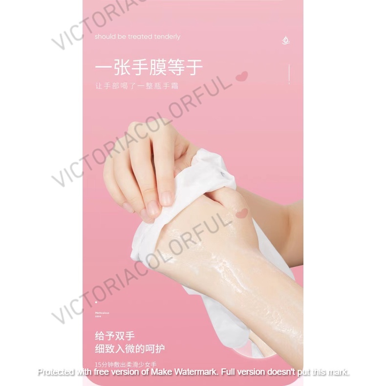 LIFTHENG ROSE NIACINAMIDE TENDER SLIPPERY HAND MASK