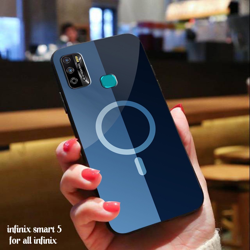 Legend Store - Softcase Glass Kaca  Infinix Smart 5 - Casing Hp For All Infinix - LS01 - Pelindung H