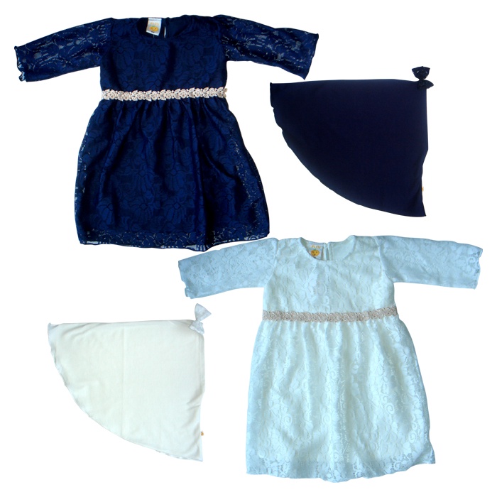 PLEU Gamis Brokat Renda Gamis Anak Perempuan