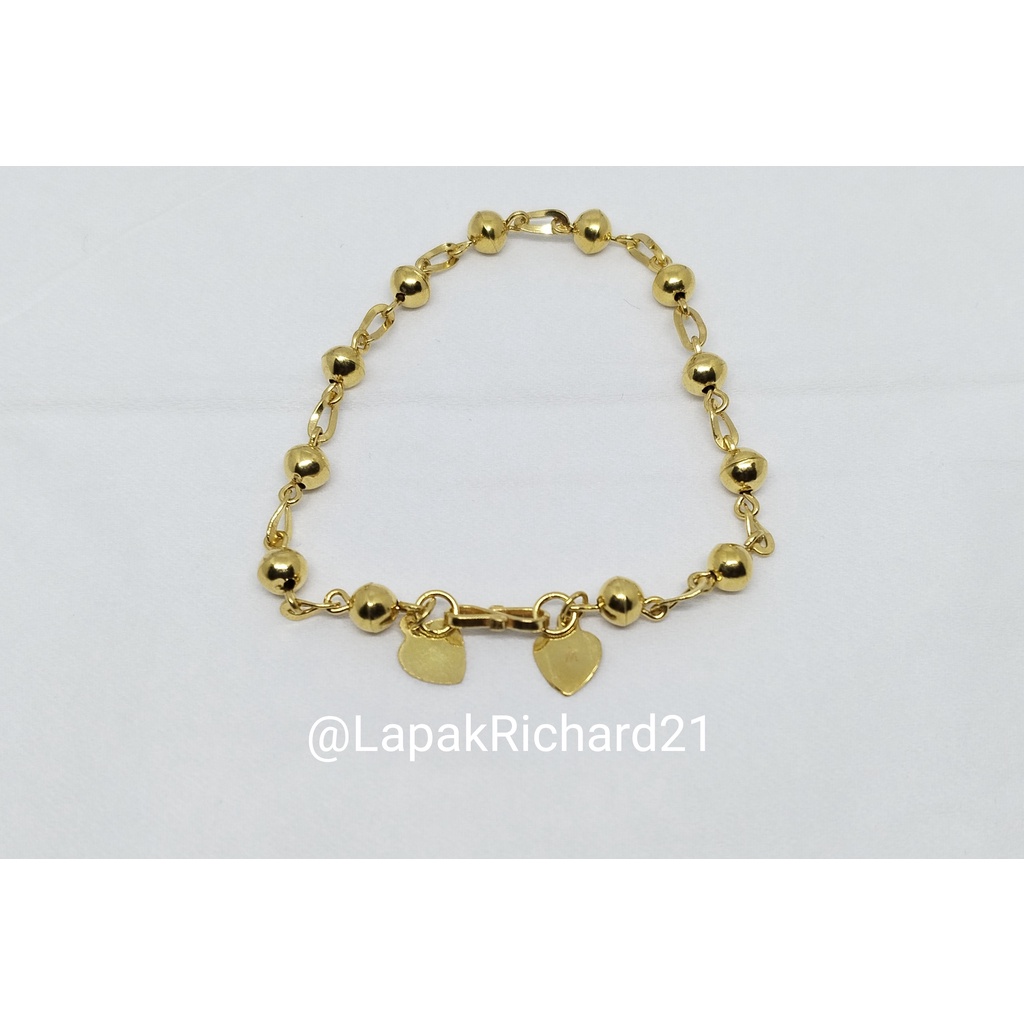 emas muda kadar rendah 3gram gelang boba