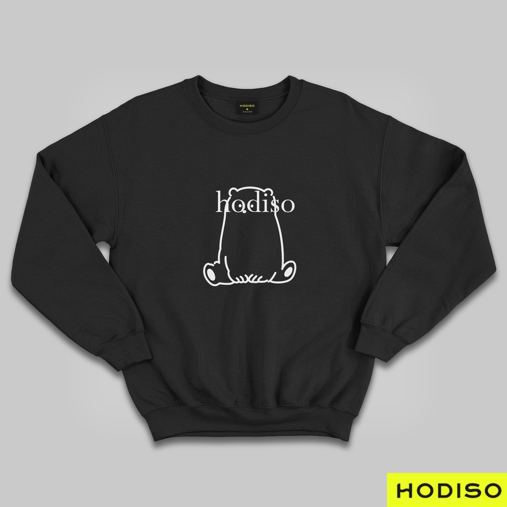 HODISO - Basic Sweater Bear Line Unisex Size M-XXL (Pria&amp;Wanita)