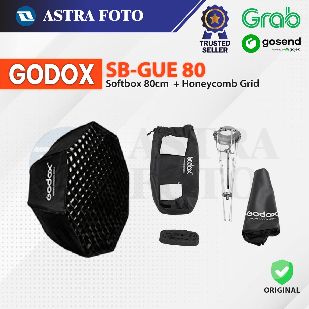 Godox SB-GUE 80cm Octagonal Softbox With Honeycomb Grid - Octagon
