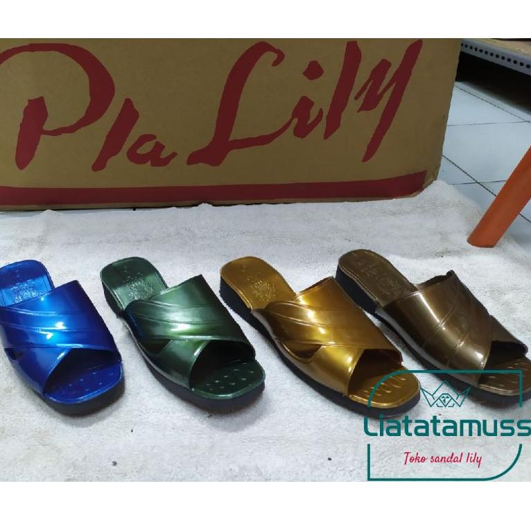 sandal Lily 1 - ORINAL 100% - BELI 3 BEDA - sandal lily grosir - sandal wanita dan pria PALING DIMIN