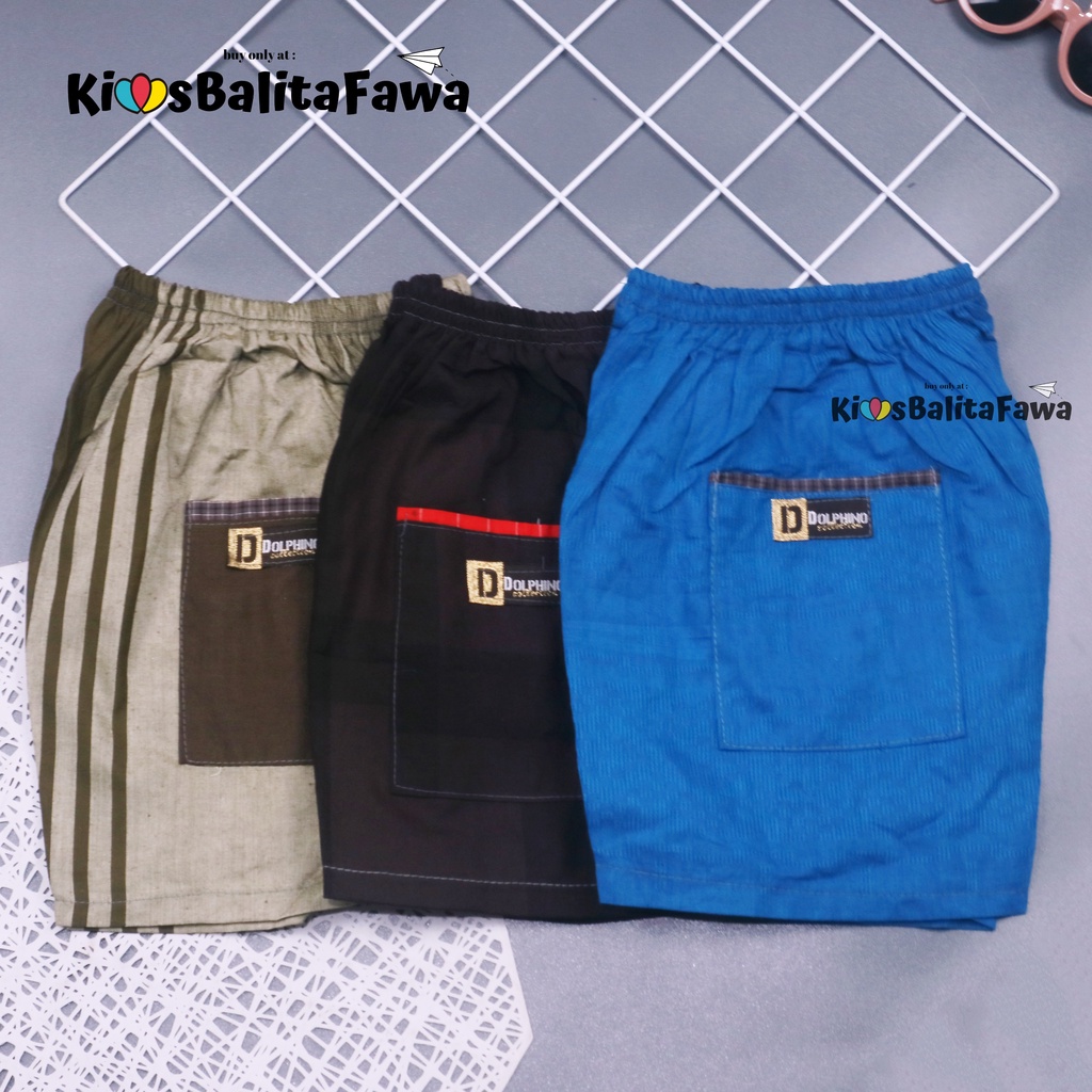 Celana Hawai Square uk 2-10 Tahun / Celana Harian Boxer Murah Anak Tanggung Bawahan Pants Babycinnamon