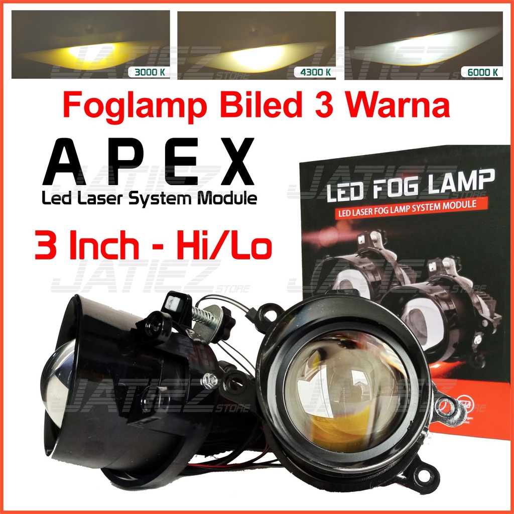 Lampu Kabut Foglamp Biled 3 inch Lampu Kabut Toyota Honda Universal