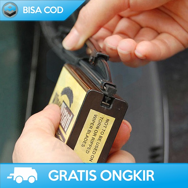 ALAT PEMBERSIH KARET WIPER MOBIL WIPER WIZARD REUSABLE WP01 YELLOW