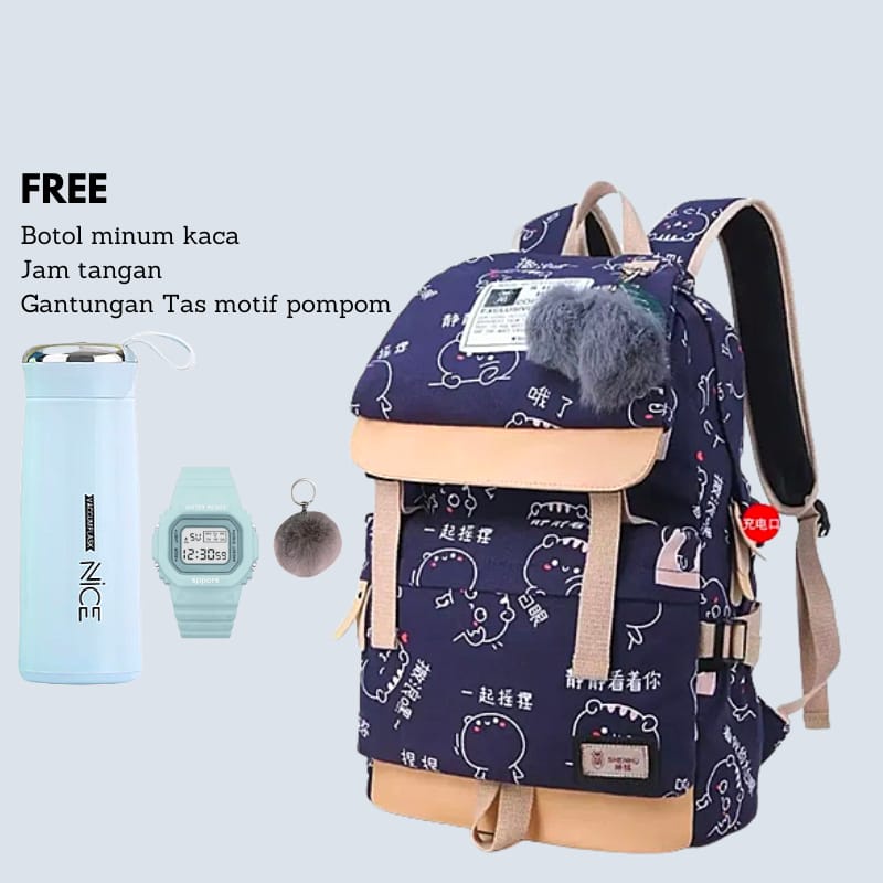 TM30-Tas Sekolah Anak Laki Laki Sd Smp Sma Ransel Kerja ORIGINAL Tas Sekolah Anak Laki BackPack IMPORT
