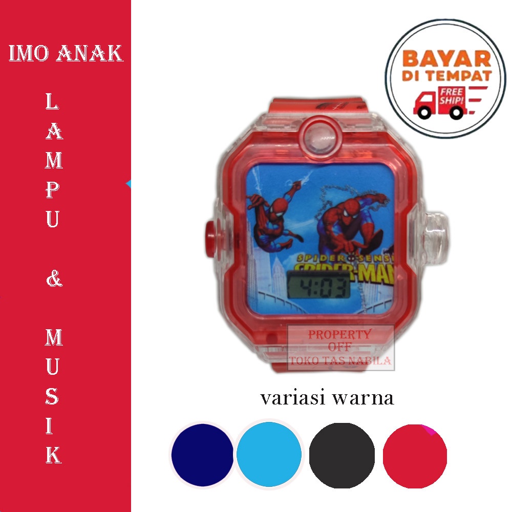 Jam Tangan Fashion Anak Laki Laki Dan Perempuan Lampu Musik Karakter